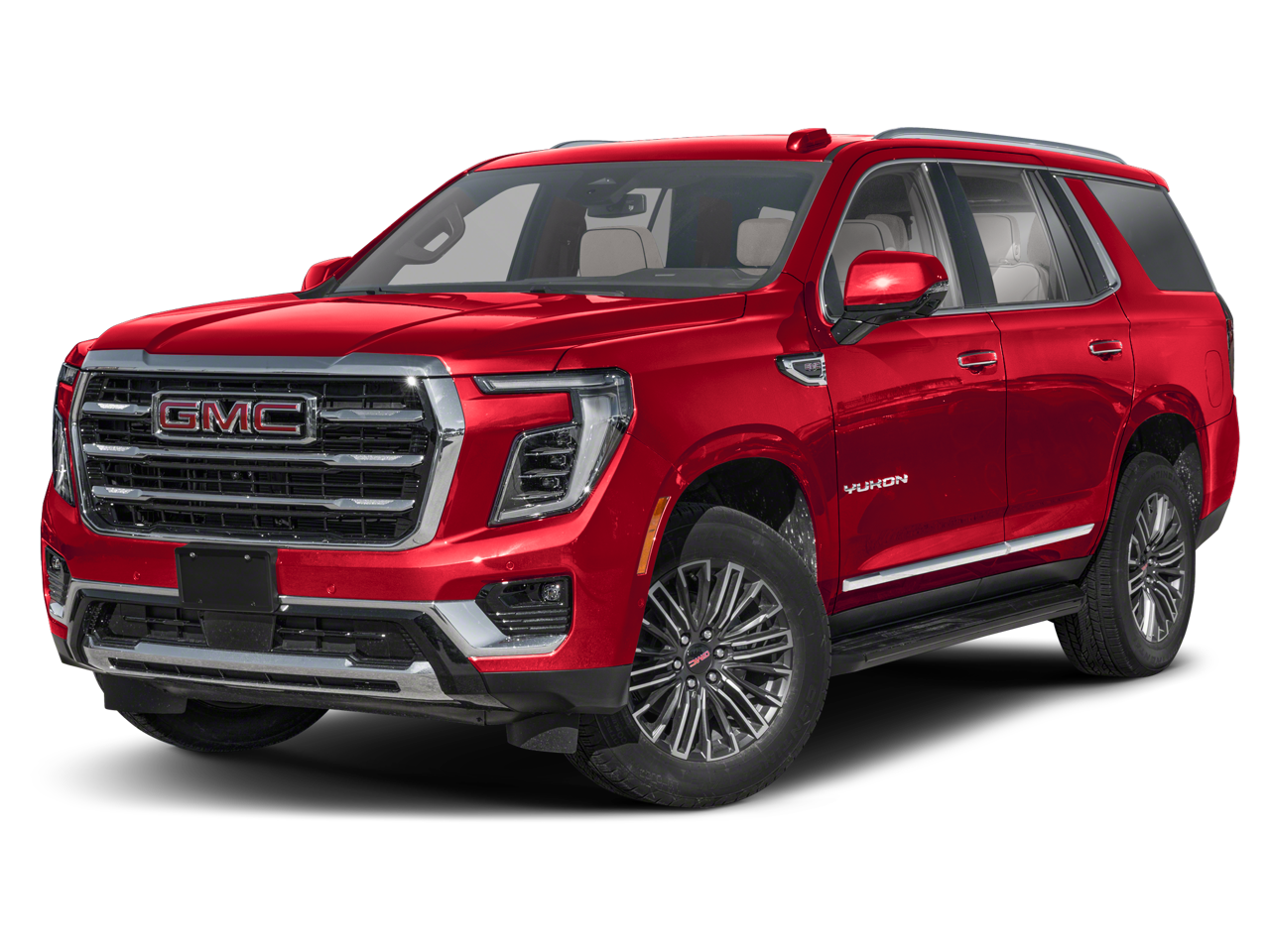 2025 GMC Yukon Denali in Sterling Metallic — front three-quarter view
