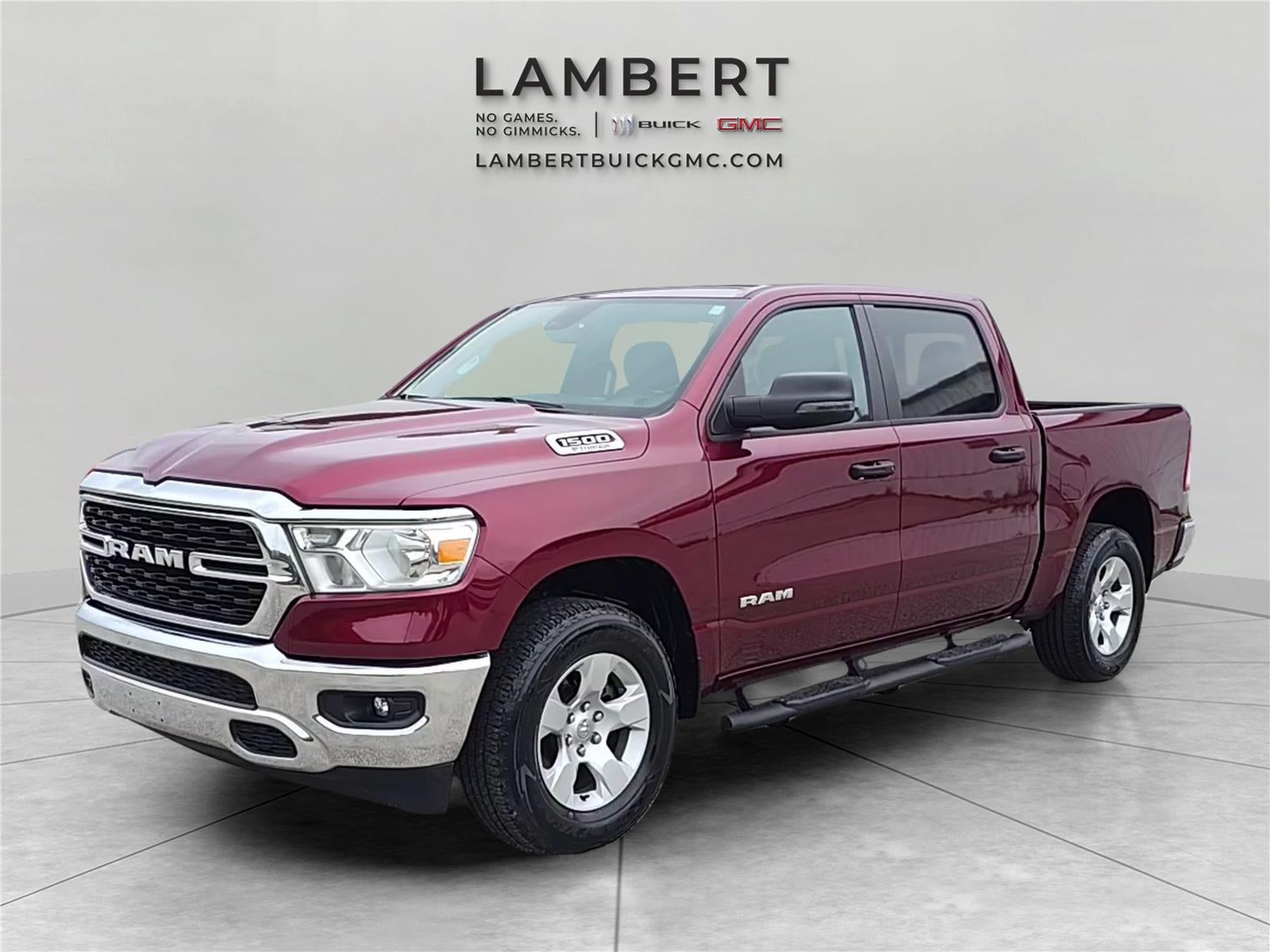 2023 RAM 1500 Big Horn in Delmonico Red P — front three-quarter view
