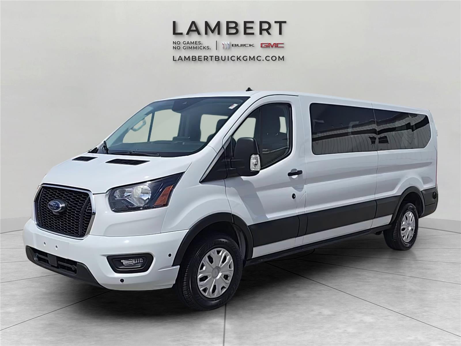 2024 Ford Transit Passenger Wagon XL in Oxford White — front three-quarter view