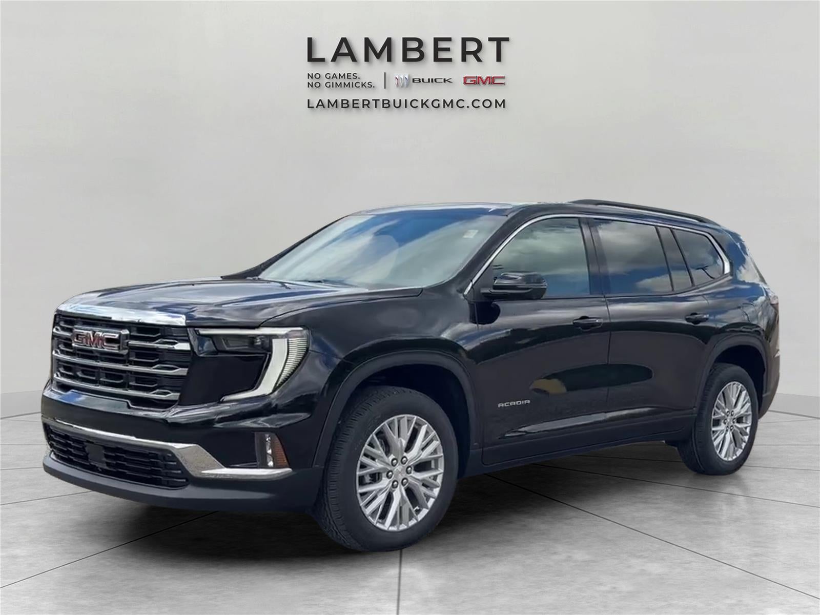 2026 GMC Acadia Elevation in Ebony Twilight Metallic — front three-quarter view