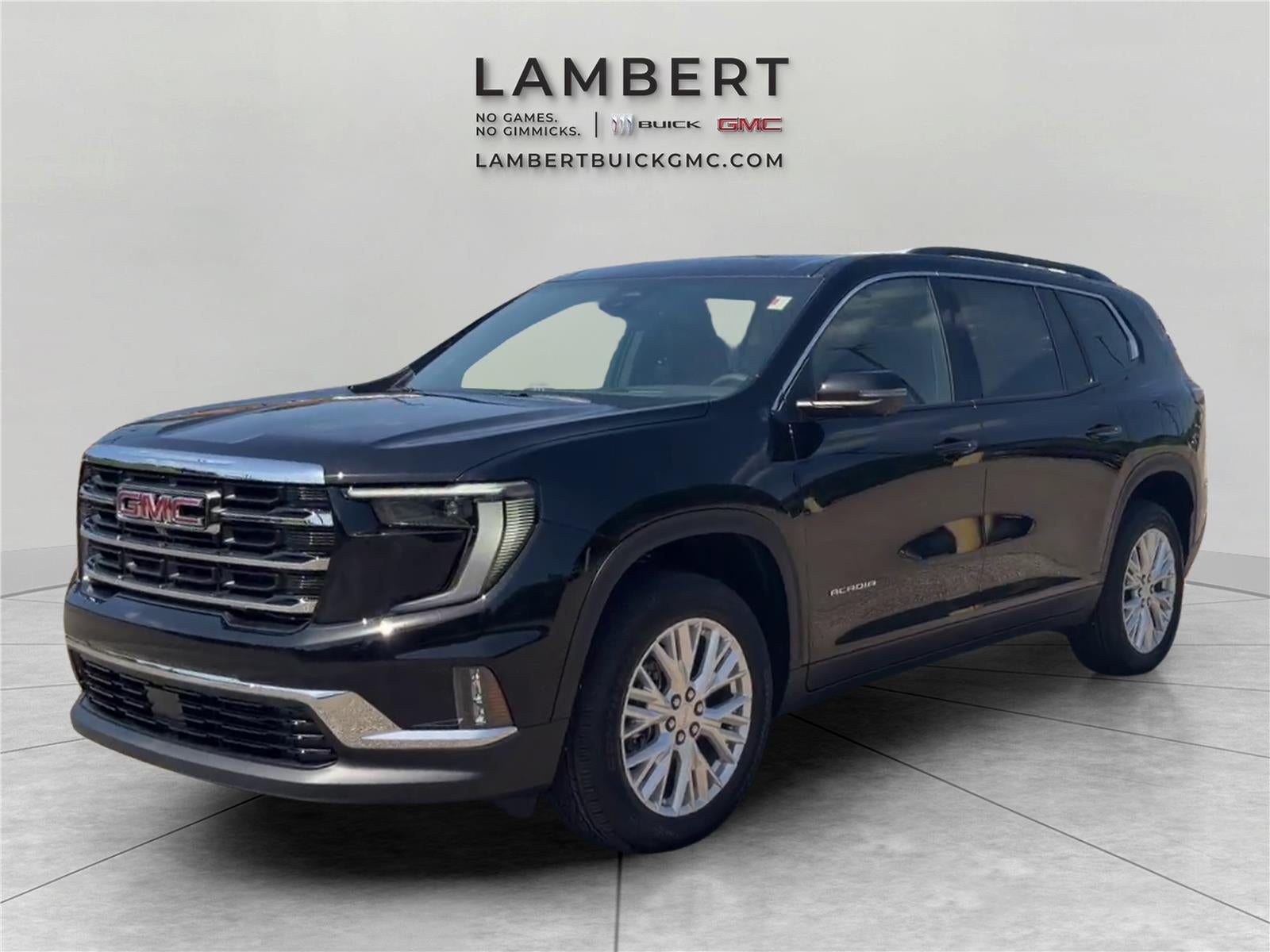 2026 GMC Acadia Elevation in Ebony Twilight Metallic — front three-quarter view