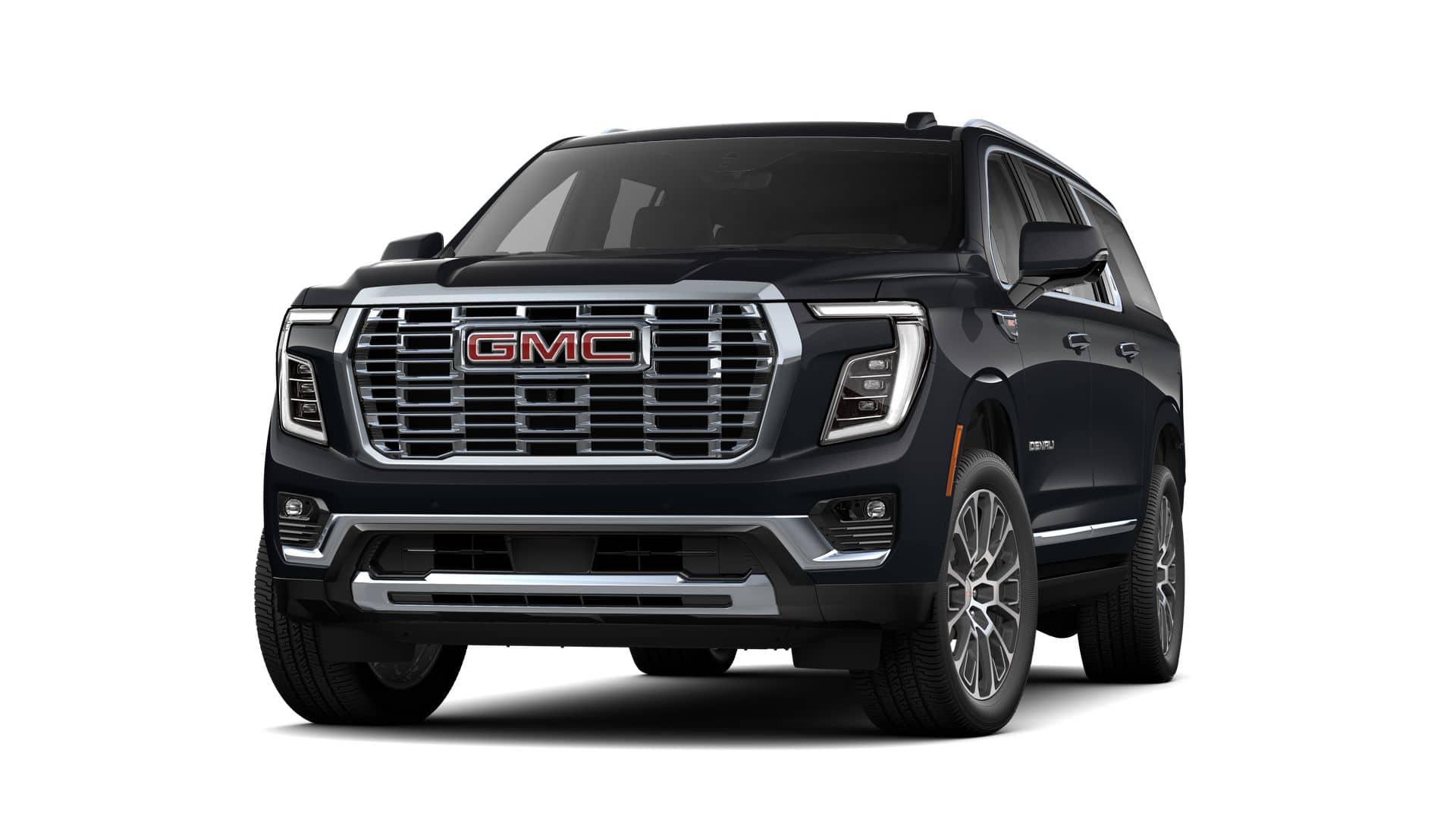 2026 GMC Yukon XL Denali in Titanium Rush Metallic — front three-quarter view