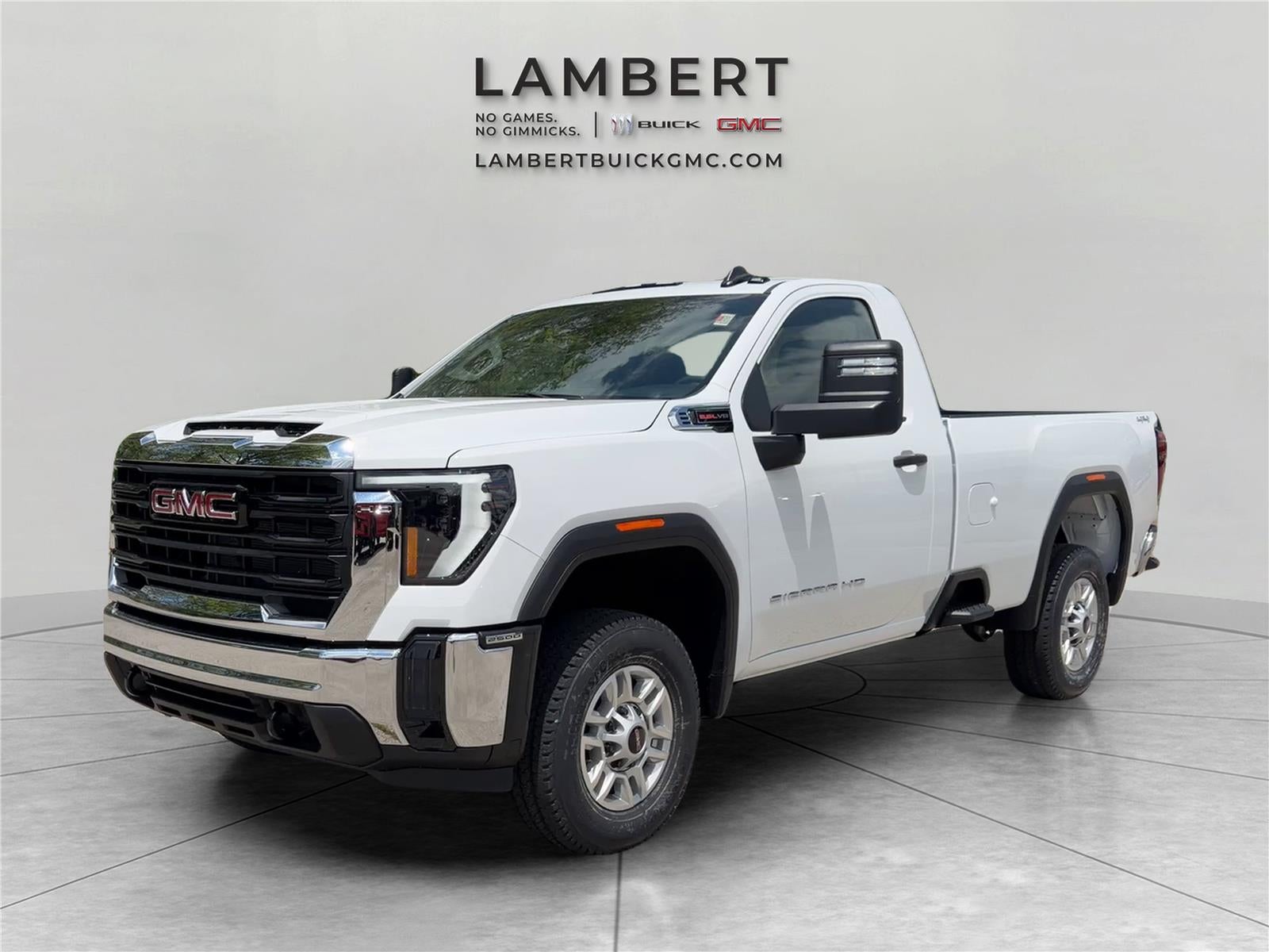 2026 GMC Sierra 2500 HD Pro in Summit White — front three-quarter view