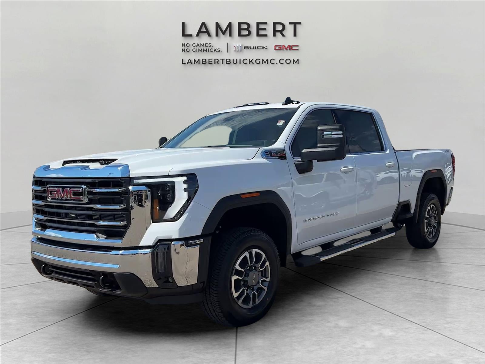 2026 GMC Sierra 2500 HD SLE in Summit White — front three-quarter view