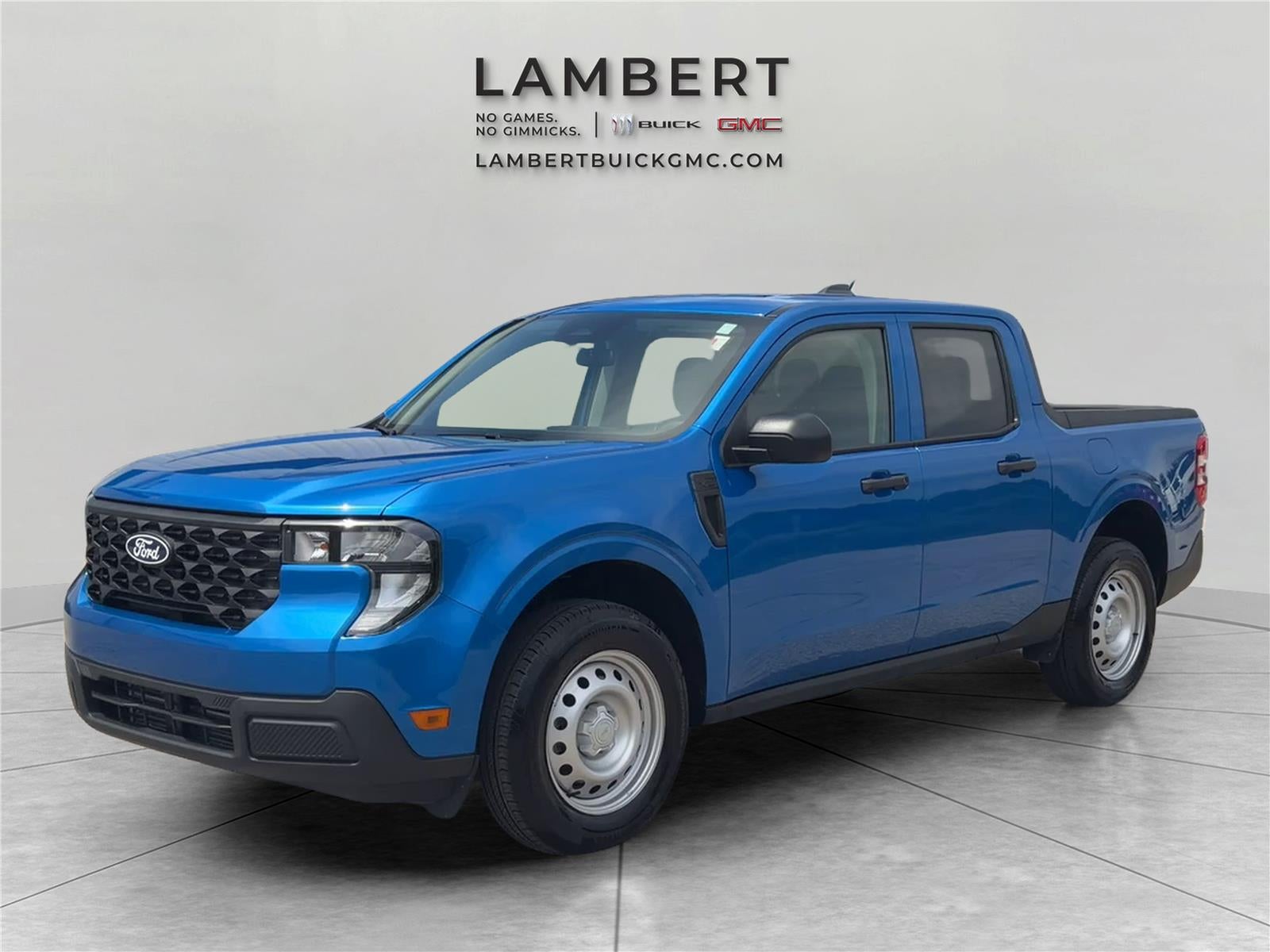 2025 Ford Maverick XL in Velocity Blue — front three-quarter view