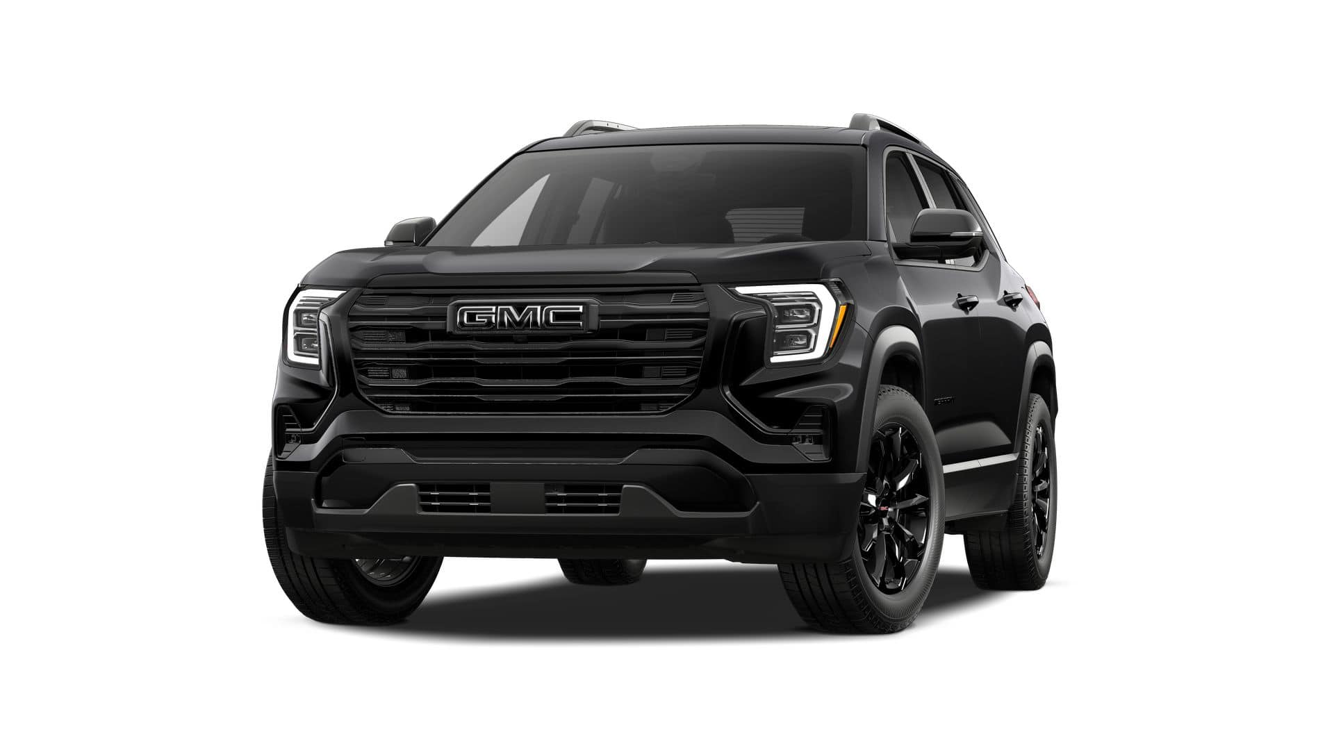 2027 GMC Terrain AWD Elevation in Ebony Twilight Metallic — front three-quarter view