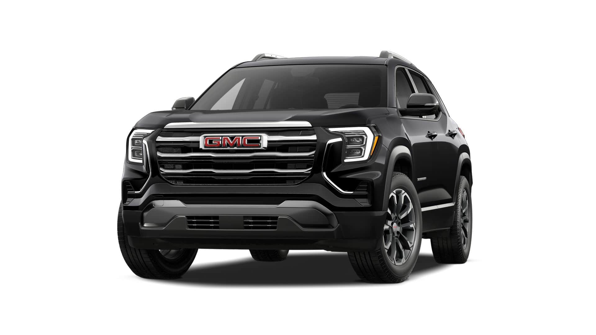 2027 GMC Terrain AWD Elevation in Ebony Twilight Metallic — front three-quarter view