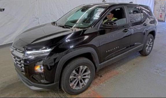 2026 Chevrolet Equinox LT in Mosaic Black Metallic — front three-quarter view