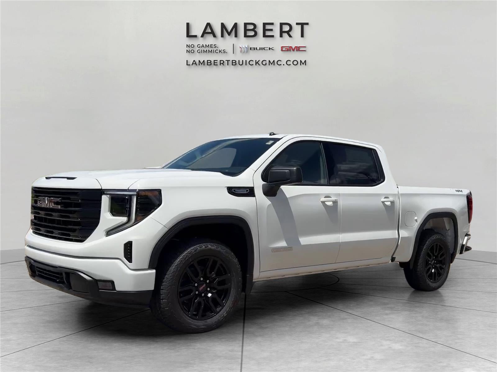 2026 GMC Sierra 1500 Elevation in Summit White — front three-quarter view