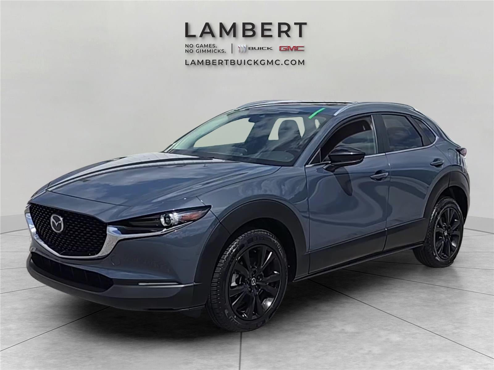 2023 Mazda Mazda CX-30 2.5 S Carbon Edition in Polymetal Gray — front three-quarter view