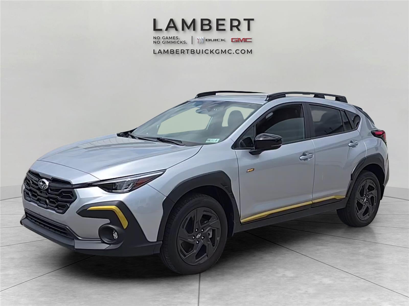 2025 Subaru Crosstrek Sport in Silver — front three-quarter view