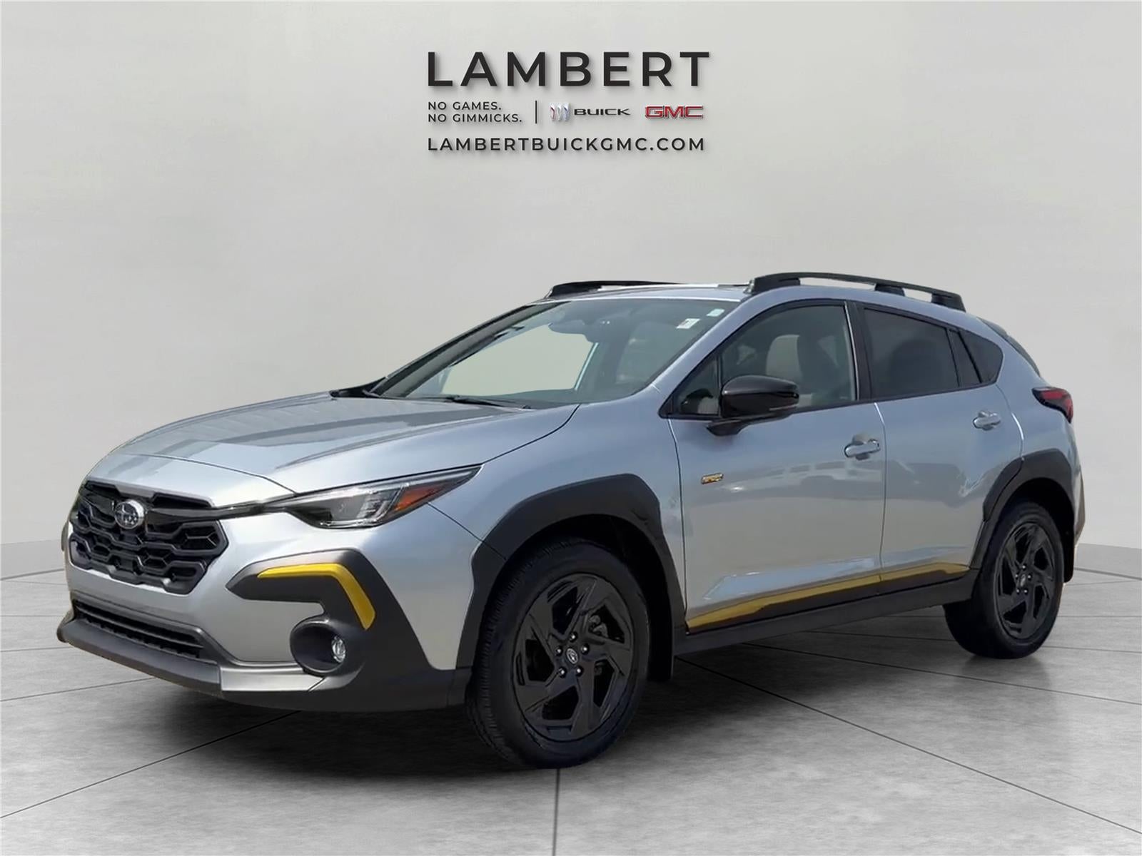 2024 Subaru Crosstrek Sport in Silver — front three-quarter view