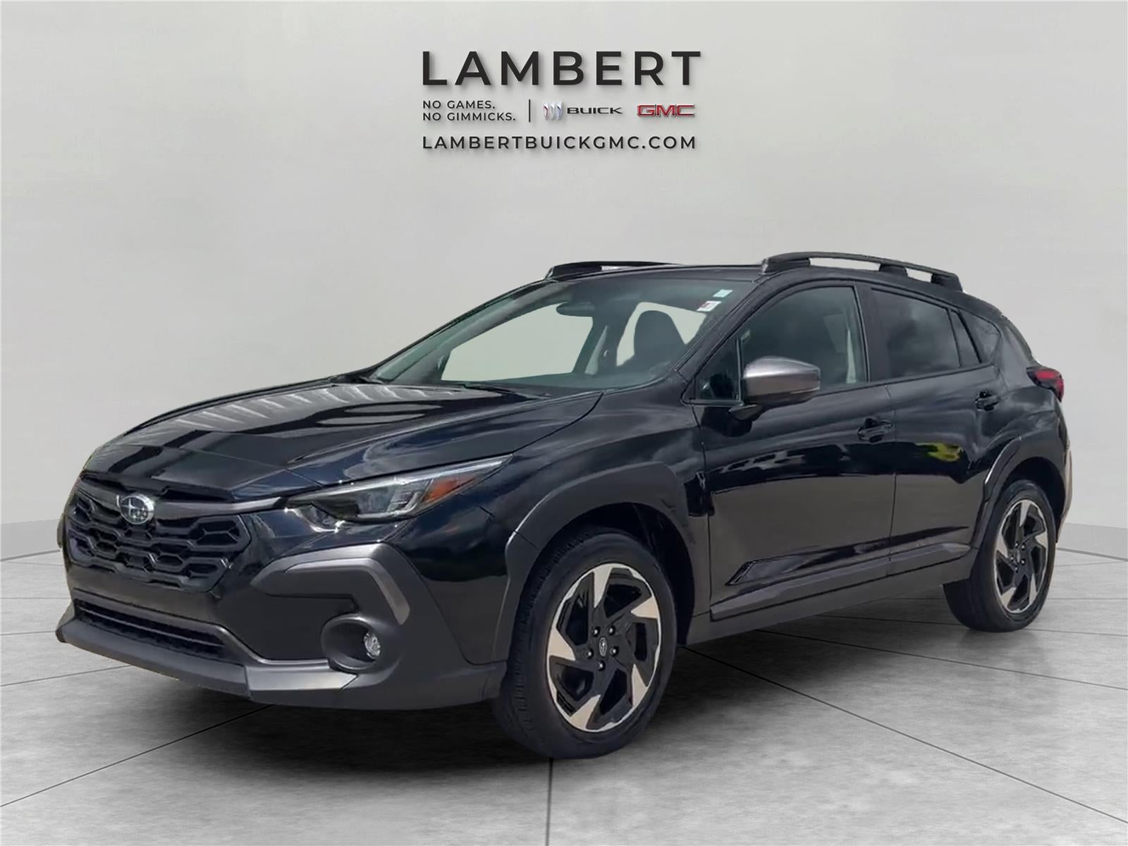 2024 Subaru Crosstrek Limited in Black — front three-quarter view