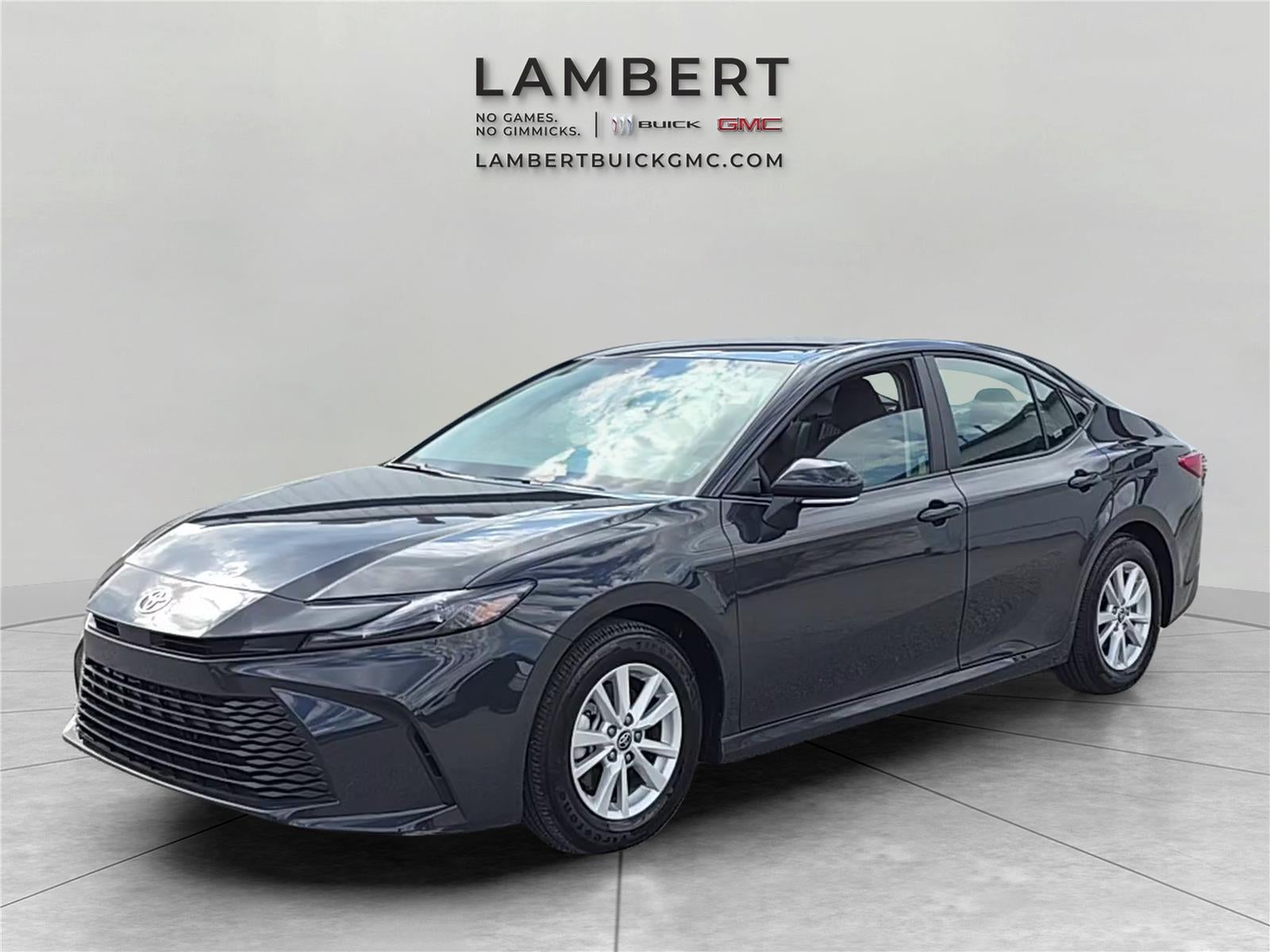 2026 Toyota Camry LE in Underground — front three-quarter view
