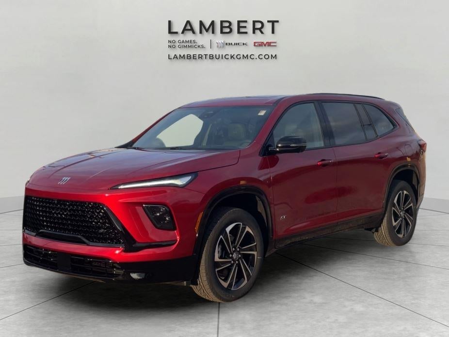 2026 Buick Enclave Sport Touring in Cherry Red Tintcoat — front three-quarter view