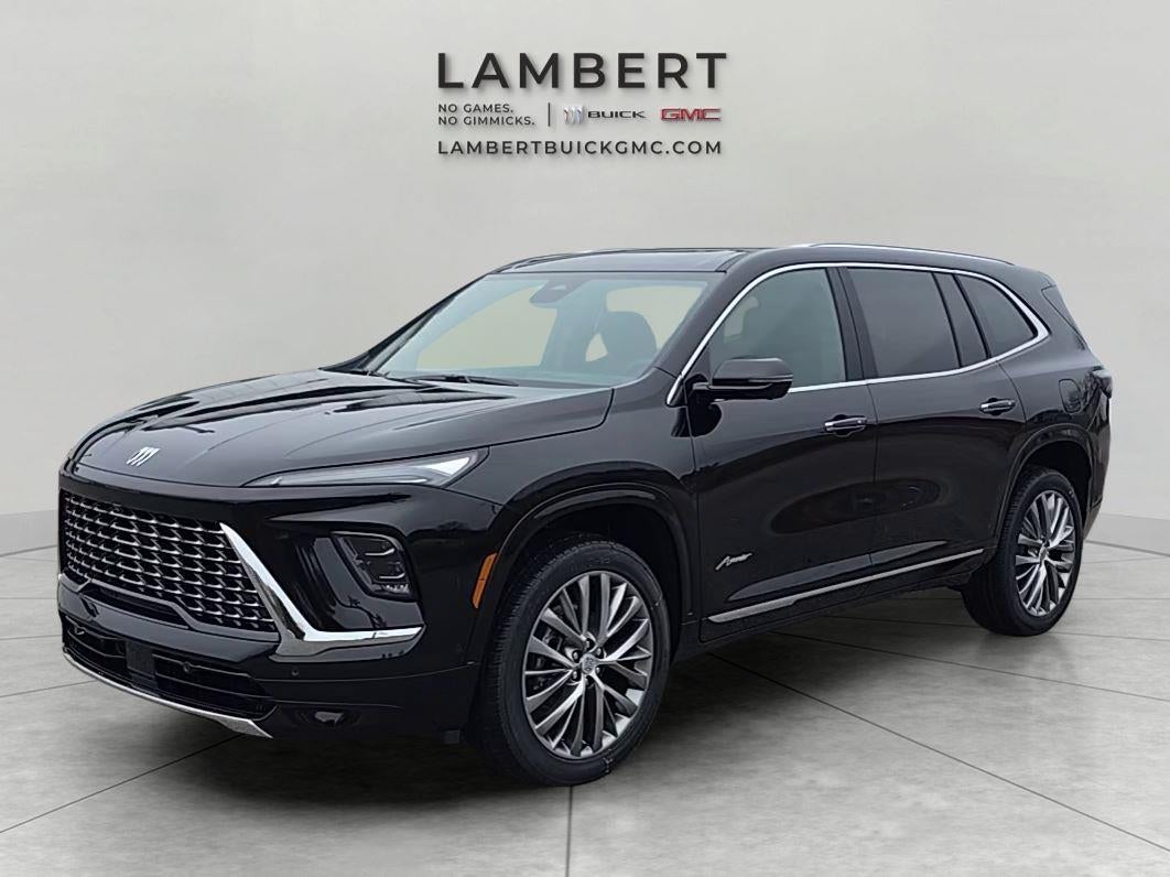 2026 Buick Enclave Avenir in Ebony Twilight Metallic — front three-quarter view