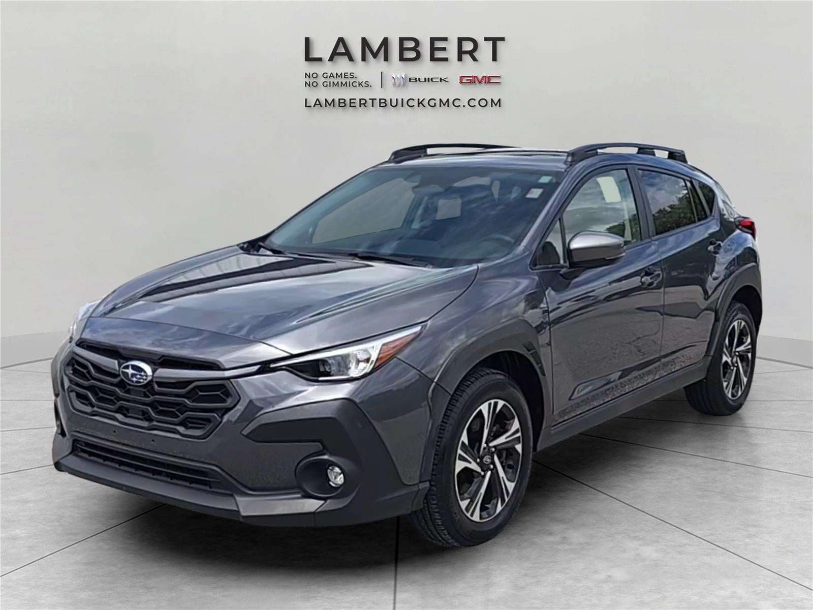 2024 Subaru Crosstrek Premium in Magnetite Gray — front three-quarter view