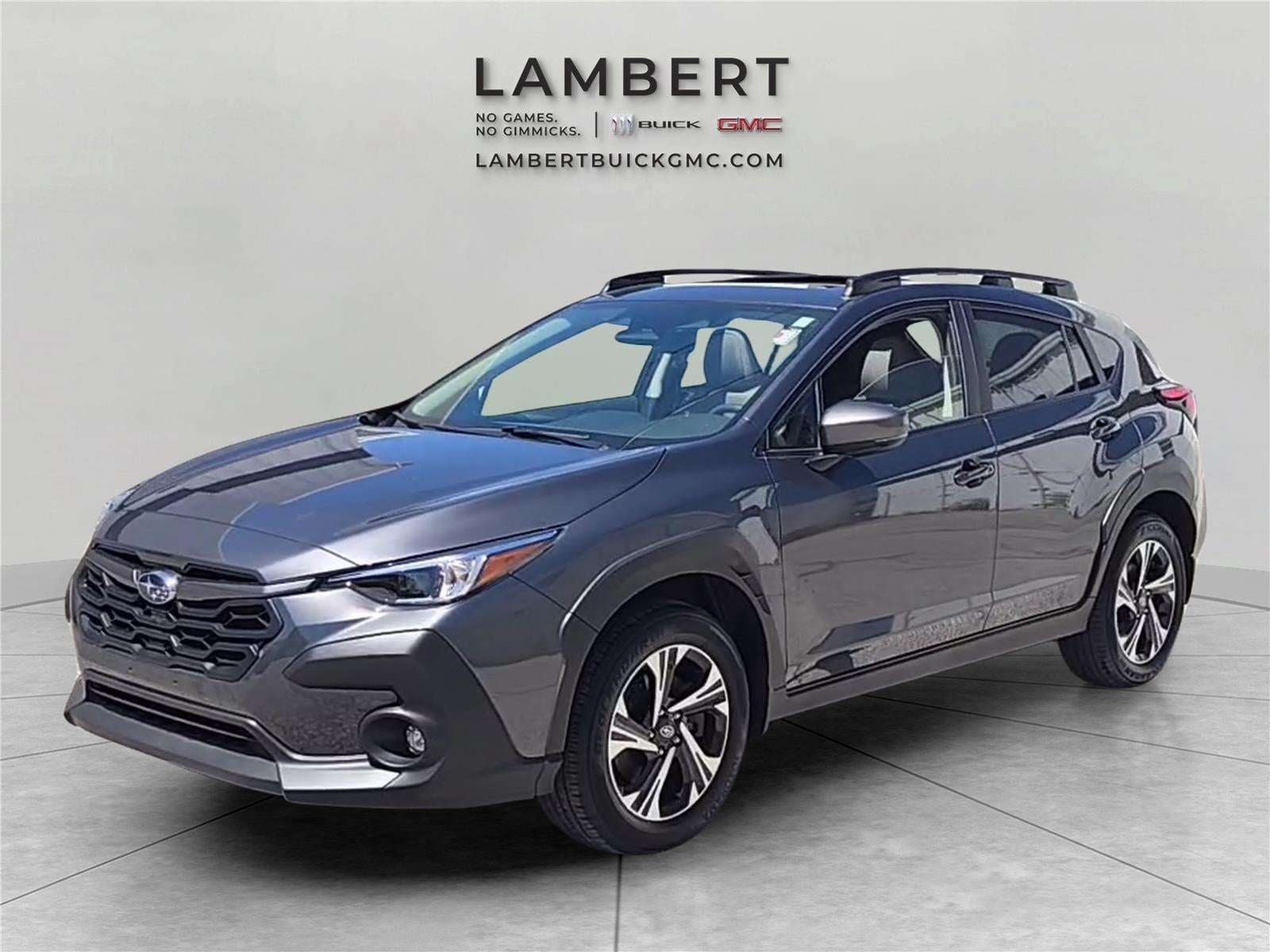2024 Subaru Crosstrek Premium in Gray — front three-quarter view