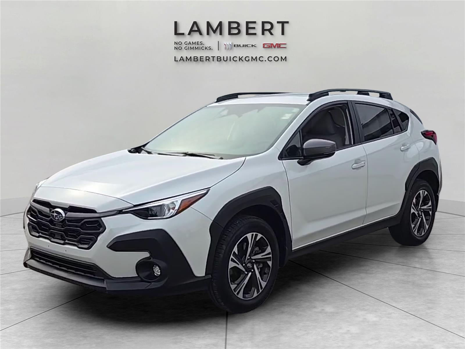2024 Subaru Crosstrek Premium in White — front three-quarter view