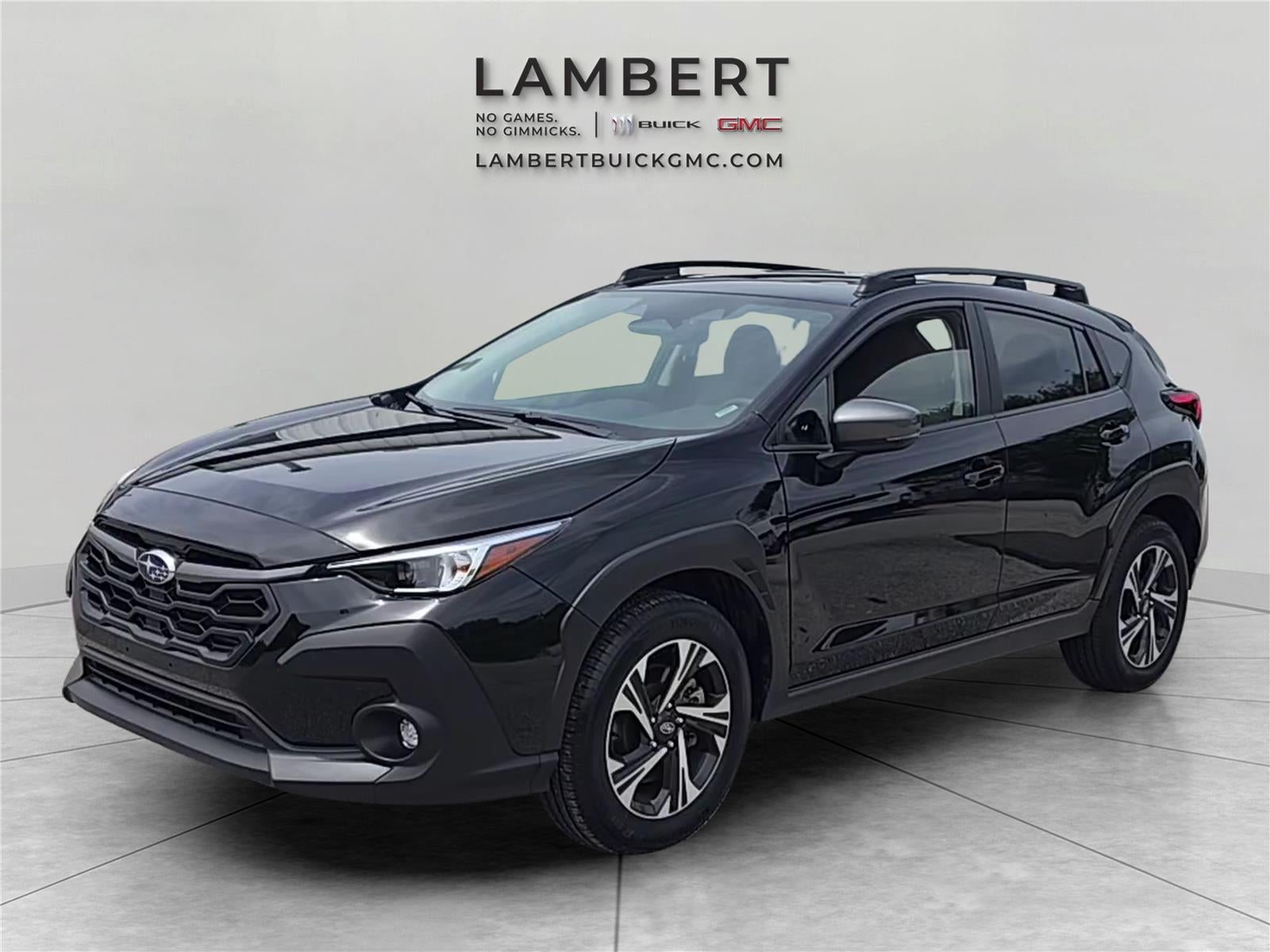 2025 Subaru Crosstrek Premium in Black — front three-quarter view