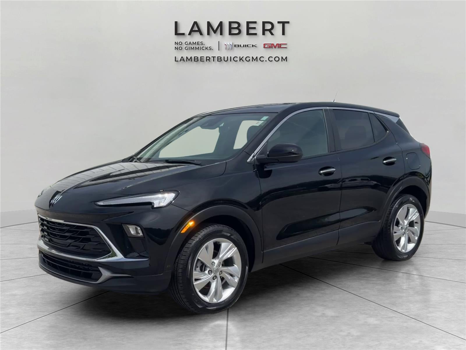 2024 Buick Encore GX Preferred in Ebony Twilight Metallic — front three-quarter view