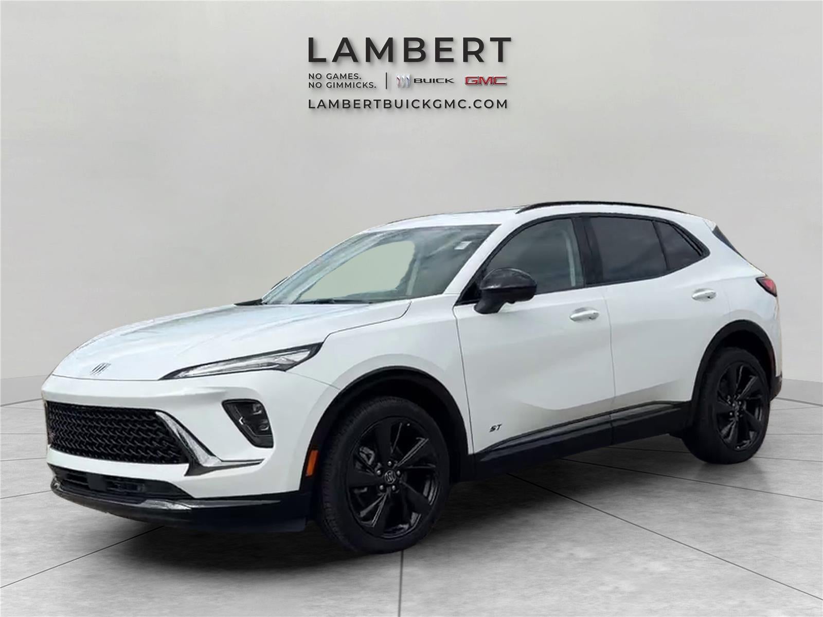 2026 Buick Envision Sport Touring in Summit White — front three-quarter view