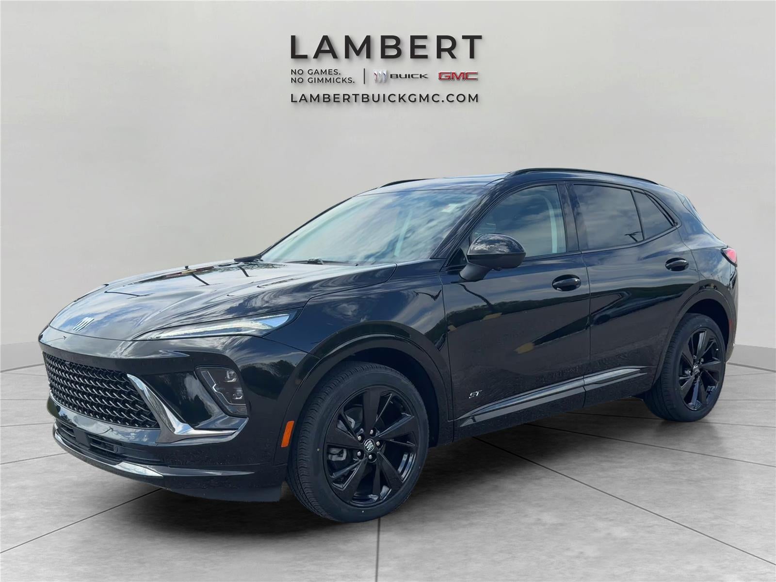 2026 Buick Envision Sport Touring in Ebony Twilight Metallic — front three-quarter view