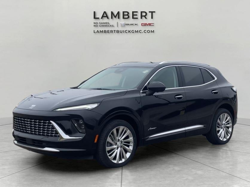 2026 Buick Envision Avenir in Ebony Twilight Metallic — front three-quarter view